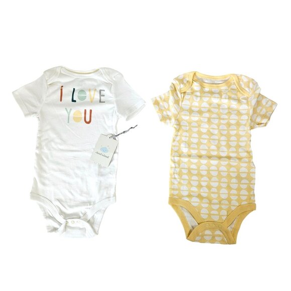 Cloud Island Cotton New Baby Infant Boy Girl Bodysuits 18 Months Set of 4 - Picture 3 of 7